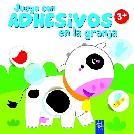 JUEGO CON ADHESIVOS EN LA GRANJA +3. VACA | 9788408148722 | YOYO