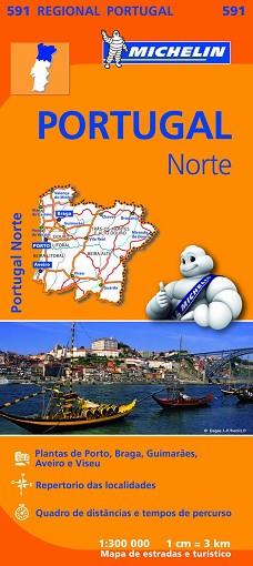 MAPA REGIONAL PORTUGAL NORTE 591 | 9782067184732 | MICHELIN