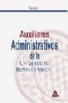 AUXILIARES ADMINISTRATIVOS UNIV. ROVIRA I VIRGILI | 9788483117927 | VARIS