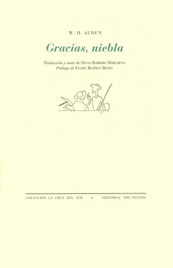 GRACIAS NIEBLA | 9788481910841 | AUDEN, WYSTAN HUGH