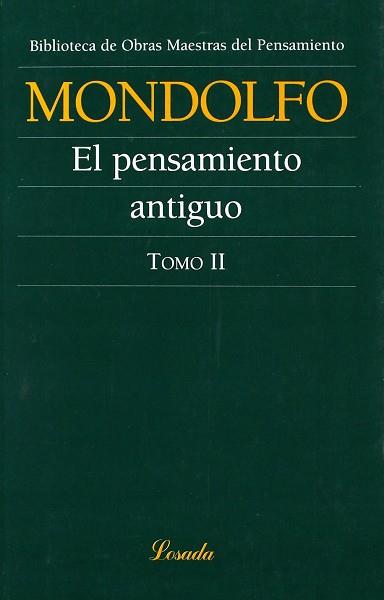 PENSAMIENTO ANTIGUO TOMO 2, EL | 9789500378277 | MONDOLFO, RODOLFO