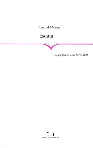 ESCATA (FINALISTA PREMI MARIUS TORRES 2000) | 9788479357788 | MUNAR, BERNAT