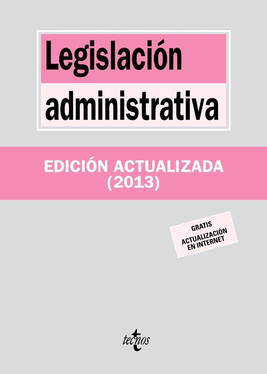 LEGISLACIÓN ADMINISTRATIVA | 9788430958689 | EDITORIAL TECNOS