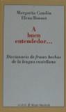 A BUEN ENTENDEDOR...... | 9788479791162 | CANDON, MARGARITA ; BONNET, ELENA
