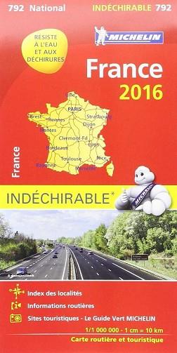 MAPA NATIONAL FRANCIA "ALTA RESISTENCIA" | 9782067211490 | AAVV