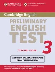CAMBRIDGE PELIMINARY ENGLISH TEST 3 TEACHER'S BOOK | 9780521754743 | VARIS