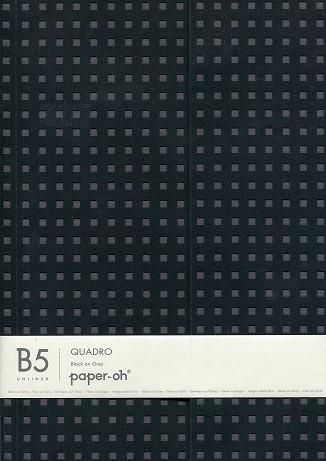 LLIBRETA PAPER OH BLACK ON GREY B5 UNLINED | 9781439790533