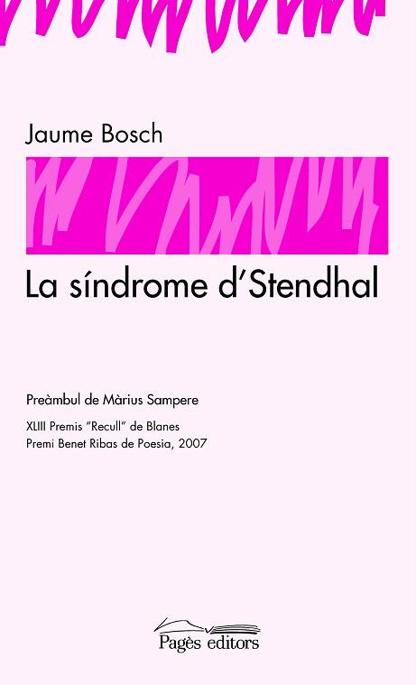 SINDROME D'STENDHAL LA | 9788497795845 | BOSCH, JAUME