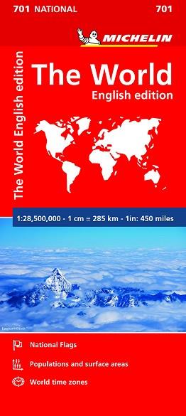MAPA THE WORLD (MAPA NACIONAL EL MUNDO MICHELIN) 701 | 9782067170360 | MICHELIN