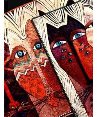 LLIBRETA PAPERBLANKS FANTASTIC FELINES NATIVE CATS | 9781551563985