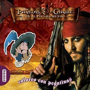 PIRATAS DEL CARIBE EN EL FIN DEL MUNDO COLOREO CON PEGATINAS | 9788424147716 | DISNEY