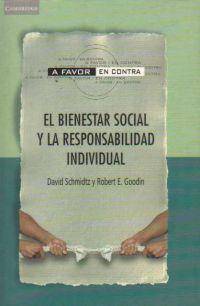 BIENESTAR SOCIAL Y LA RESPONSABILIDAD INDIVIDUAL, EL | 9788483230800 | SCHMIDTZ, DAVID