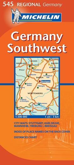 MAPA GERMANY SOUTHWEST 545 | 9782067134041 | AA.VV