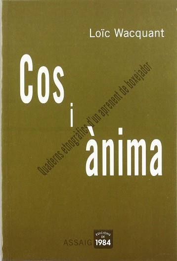 COS I ANIMA | 9788496061361 | WACQUANT LOÏC