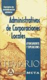 ADMINISTRATIVOS DE CORPORACIONES LOCALES TEMARIO (2003) | 9788482191775 | VARIS