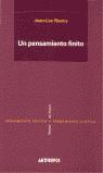 UN PENSAMIENTO FINITO | 9788476586150 | NANCY, JEAN-LUC