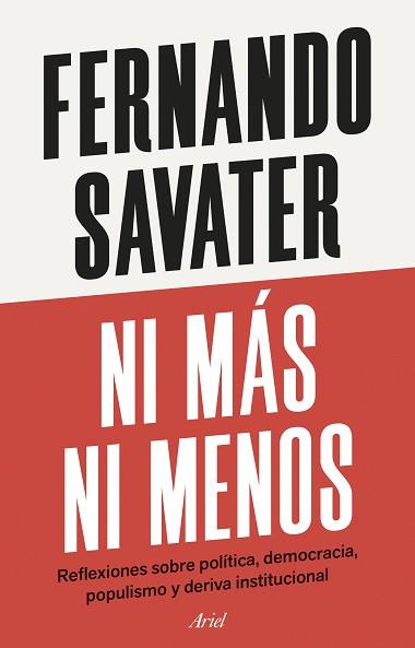 NI MÁS NI MENOS | 9788434439818 | SAVATER, FERNANDO