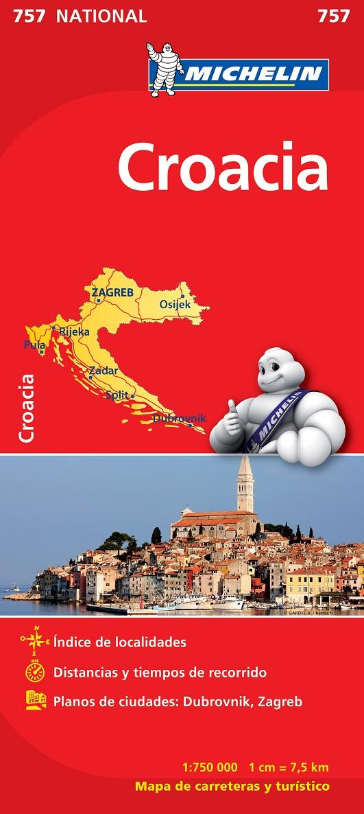 MAPA CROACIA 757 | 9782067173095 | VARIOS AUTORES