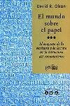 MUNDO SOBRE EL PAPEL, EL | 9788474326222 | OLSON, DAVID R.