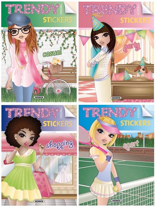 TRENDY STICKERS (4 TÍTULOS) | 9788467728613 | SUSAETA, EQUIPO