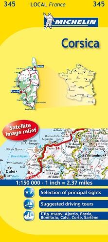 MAPA CORCEGA 345 | 9782067133990 | MICHELIN