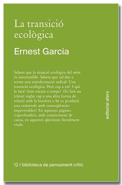 TRANSICIÓ ECOLÒGICA | 9791387680138 | GARCIA GARCIA, ERNEST