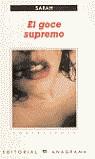 GOCE SUPREMO, EL (CONTRASEÑAS) | 9788433923899 | SARAH