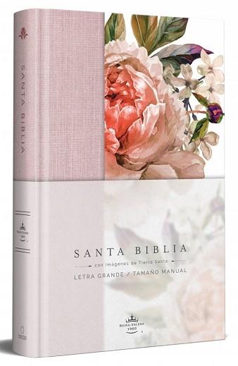 BIBLIA REINA VALERA 1960 LETRA GRANDE. TAPA DURA, TELA ROSADA CON FLORES, TAMAÑO | 9781644733875 | 1960, REINA VALERA REVISADA 1960