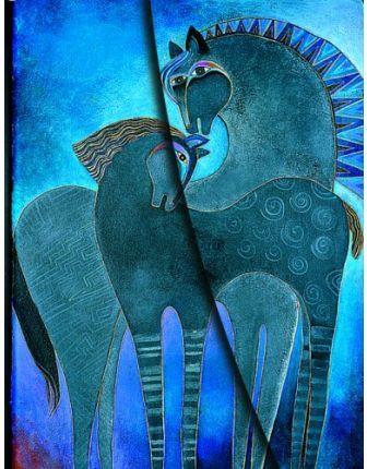 LLIBRETA PAPERBLANKS YEGUAS DE CIELO INDIGO | 9781551565415