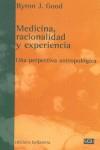 MEDICINA RACIONALIDAD Y EXPERIENCIA | 9788472902244 | GOOD, BYRON J.