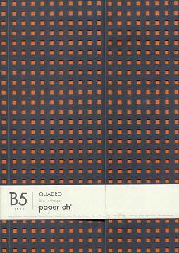 LLIBRETA PAPER OH GREY ON ORANGE B5 LINED | 9781439790588