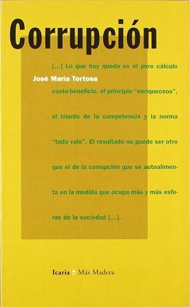 CORRUPCION | 9788474262438 | TORTOSA, JOSE M.
