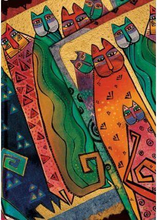 LLIBRETA PAPERBLANKS FANTASTIC FELINES MINI SANTA FE | 9781551564791 | VV.AA.