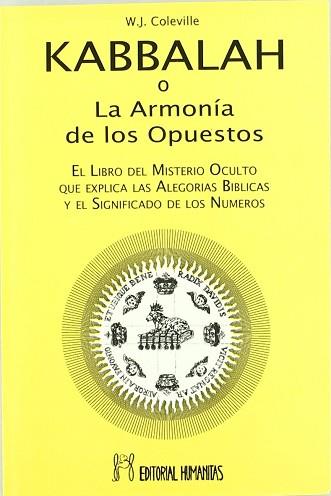 KABBALAH O LA ARMONIA DE LOS OPUESTOS | 9788479103408 | COLEVILLE, W.J.