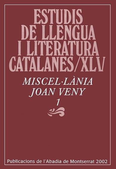 MISCEL.LANIA JOAN VENY 1 | 9788484154242 | VARIS