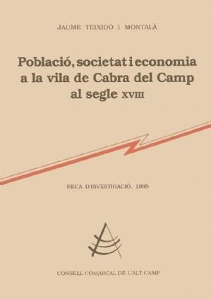 POBLACIO SOCIETAT I ECONOMIA A LA VILA DE CABRA | 9788479354121 | TEIXIDO MONTALA, JAUME