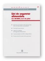 LLEI DE SEGURETAT ALIMENTARIA | 9788439359470