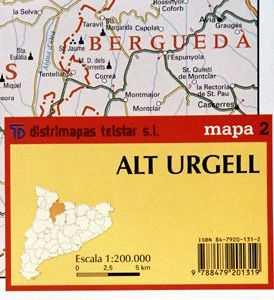 ALT URGELL ( MAPA COMARQUES 1:200.000 ) | 9788479201319 | GARCIA I ACÓN, FELIP / NIN I CATALÀ, JOSEP