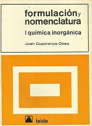 QUIMICA INORGANICA: FORMULACION Y NOMENCLATURA | 9788430730247 | CUADRENYS, JUAN