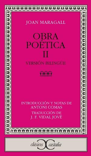 MARAGALL: OBRA POETICA (TOMO II) | 9788470394393 | MARAGALL I GORINA, JOAN