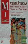 MATEMATICAS APLICADAS A LAS CIENCIAS SOCIALES | 9788448104382 | MARTINEZ MEDIANO, JOSE MARIA