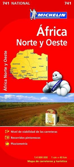 MAPA AFRICA NORTE Y OESTE 741 | 9782067172180 | VARIOS AUTORES