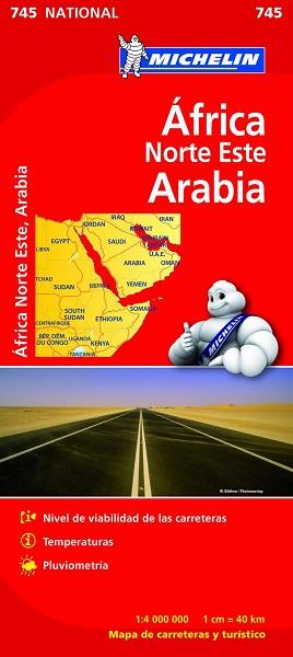 MAPA AFRICA NORTE ESTE ARABIA 745 | 9782067172463 | VARIOS AUTORES