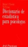 DICCIONARIO DE ESTADISTICA PARA PSICOLOGOS | 9788434408937 | EVERITT, BRIAN S.
