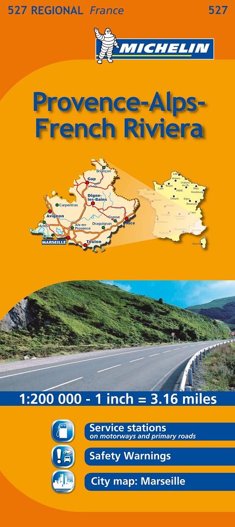 MAPA PROVENCE ALPS FRENCH RIVIERA 527 | 9782067135352 | VARIOS AUTORES