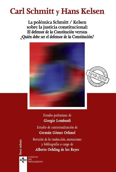 POLÉMICA SCHMITT/KELSEN SOBRE LA JUSTICIA CONSTITUCIONAL: | 9788430976973 | HANS KELSEN / , CARL SCHMITT