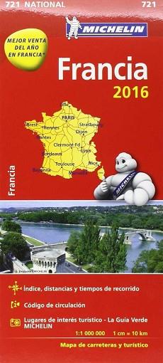 MAPA NATIONAL FRANCIA 721 | 9782067211070 | MICHELIN