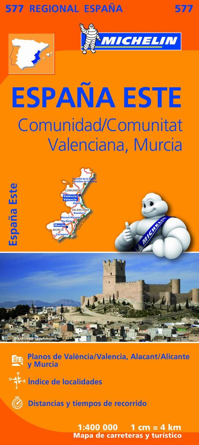MAPA REGIONAL COMUNIDAD VALENCIANA, MURCIA 577 | 9782067184404 | VARIOS AUTORES