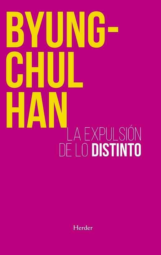 EXPULSIÓN DE LO DISTINTO | 9788425449222 | HAN, BYUNG-CHUL