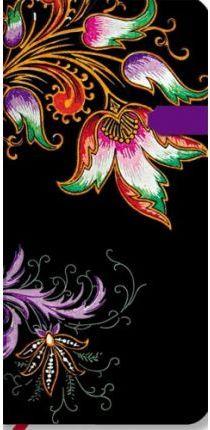 LLIBRETA PAPERBLANKS FLORAL CASCADE EBONY SLIM | 9781551567228